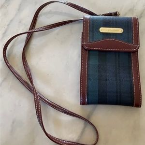 Vintage Polo Ralph Lauren Blackwatch Crossbody trifold wallet